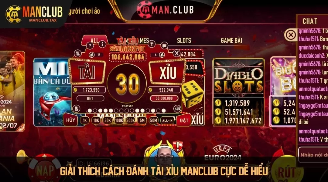 Giải thích cách đánh Tài xỉu Manclub cực dễ hiểu