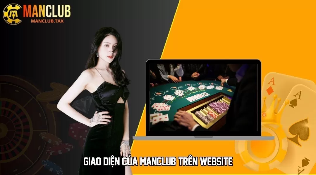 Giao diện của MANCLUB trên website