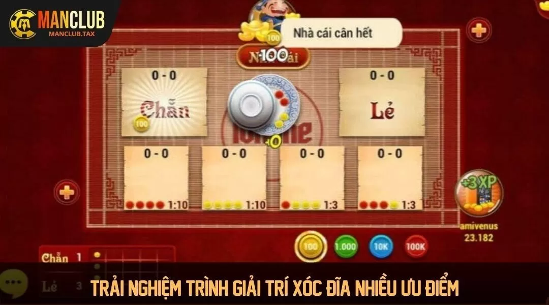 Trải nghiệm trình giải trí xóc đĩa cổng game nhiều ưu điểm